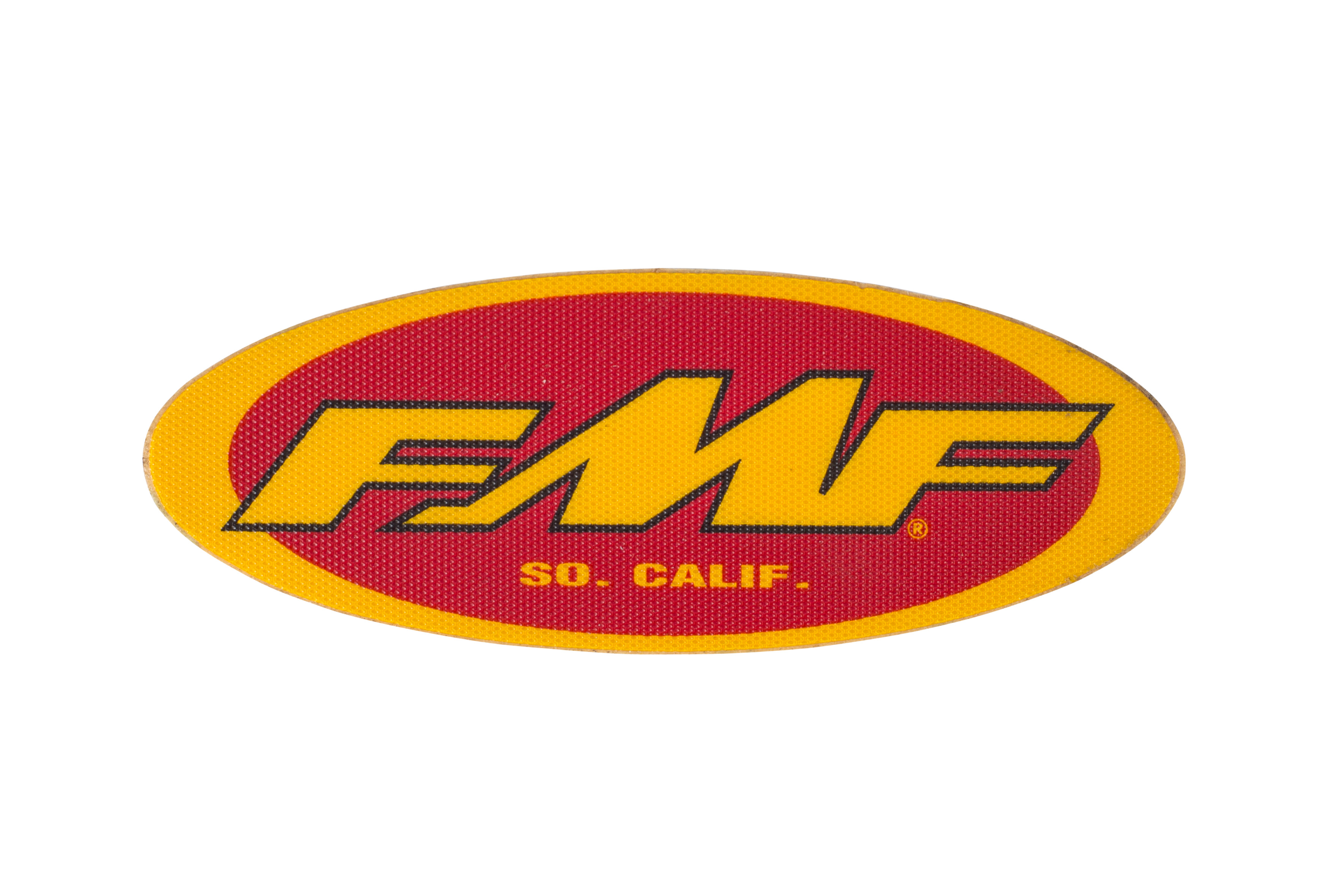 FMF 5" JERSEY STKR (YEL/RED) (INDIVIDUAL) (010597)