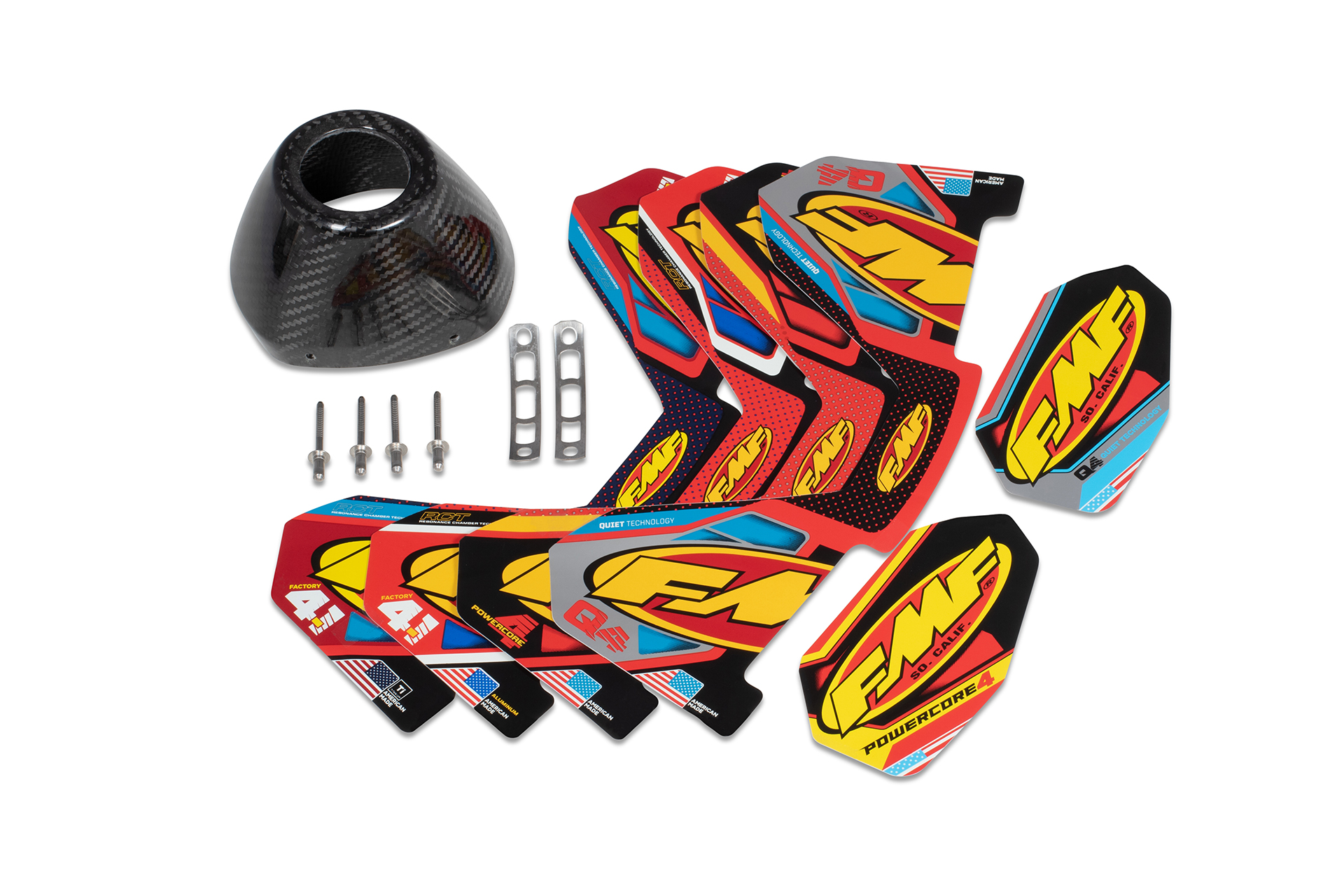 2pk FMF FCTRY 4.1 RCT REPLACEMENT WRAP DECAL